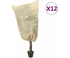 Uždangalai augalams su virvutėmis, 12vnt., 0,8x1,2m, 70g/m²