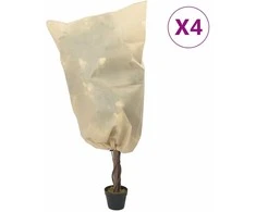 Uždangalai augalams su virvutėmis, 4vnt., 0,8x0,8m, 70g/m²