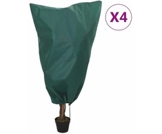 Uždangalai augalams su virvutėmis, 4vnt., 0,8x1,2m, 70g/m²