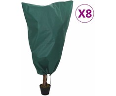 Uždangalai augalams su virvutėmis, 8vnt., 0,8x1m, 70g/m²