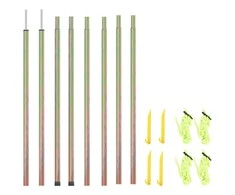 Uždangos nuo saulės stulpai, 2vnt., 200cm, plienas