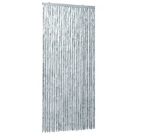 Užuolaida nuo musių, balta ir pilka, 100x200cm šenilis