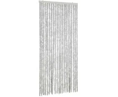 Užuolaida nuo musių, pilkos spalvos, 100x200cm, šenilis