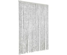 Užuolaida nuo musių, pilkos spalvos, 118x220cm, šenilis
