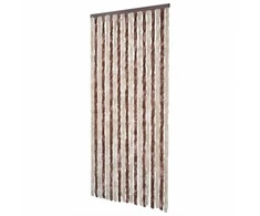 Užuolaida nuo musių, smėlio ir šviesiai ruda, 100x230cm šenilis