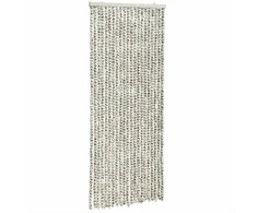 Užuolaida nuo musių, šviesiai/tamsiai pilka, 100x200cm, šenilis