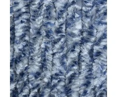 Užuolaida nuo vabzdžių, mėlyna ir balta, 56x200cm, šenilis