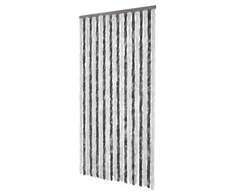 Užuolaida nuo vabzdžių, pilka ir balta, 100x220 cm, šenilis