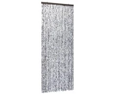 Užuolaida nuo vabzdžių, ruda ir kreminė, 90x220 cm, šenilis