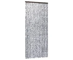 Užuolaida nuo vabzdžių, ruda ir kreminė, 100x220 cm, šenilis