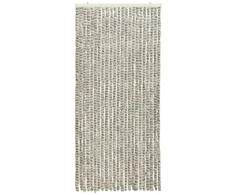 Užuolaida nuo vabzdžių, šviesi/tamsi pilka, 90x220cm, šenilis