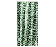 Užuolaida nuo vabzdžių, žalia ir balta, 90x220 cm, šenilis