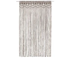 Užuolaida, taupe spalvos, 140x240cm, medvilnė, makrame stiliaus