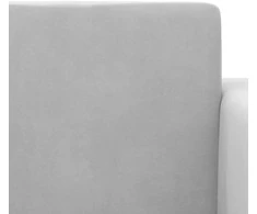 Vaikiška dvivietė sofa-lova, šviesiai pilka, minkštas pliušas