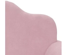 Vaikiška dvivietė sofa, rožinės spalvos, minkštas pliušas