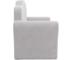Vaikiška dvivietė sofa, šviesiai pilka, minkštas pliušas