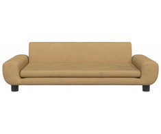 Vaikiška sofa, rudos spalvos, 100x54x33cm, aksomas