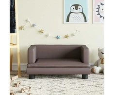 Vaikiška sofa, rudos spalvos, 60x40x30cm, dirbtinė oda