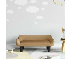 Vaikiška sofa, rudos spalvos, 70x40x24cm, aksomas