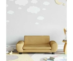Vaikiška sofa, rudos spalvos, 70x45x33cm, aksomas