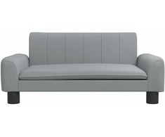 Vaikiška sofa, šviesiai pilkos spalvos, 70x45x30cm, audinys