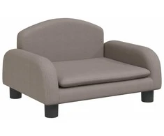 Vaikiška sofa, taupe spalvos, 50x40x30cm, audinys