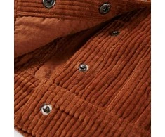 Vaikiška striukė, smėlio spalvos, velvetas, 116 dydžio