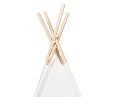 Vaikiška tipi palapinė, balta, 120x120x150cm, persiko oda