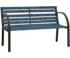 Vaikiškas sodo suoliukas, pilkas, 81cm, kiniškos eglės mediena