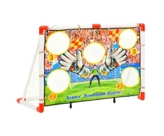 Vaikiški futbolo vartai su treniruočių sienele, 120x51x77,5cm