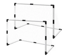 Vaikiškų mažų futbolo vartų su tinklais rinkinys, 2vnt., 91,5x48x61cm