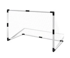 Vaikiškų mažų futbolo vartų su tinklais rinkinys, 2vnt., 91,5x48x61cm
