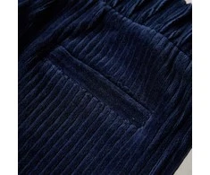 Vaikiškos kelnės, tamsiai mėlynos spalvos, velvetas, 92 dydžio