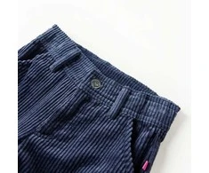 Vaikiškos kelnės, tamsiai mėlynos spalvos, velvetas, 116 dydžio