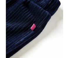 Vaikiškos kelnės, tamsiai mėlynos spalvos, velvetas, 104 dydžio