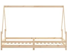 Vaikiškos lovos rėmas, 90x200cm, pušies medienos masyvas