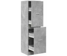 Vaistų spintelė, betono pilkos spalvos, 40x41x144,5cm, mediena