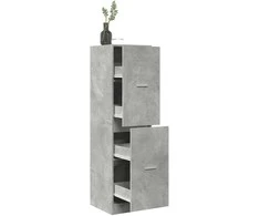 Vaistų spintelė, betono pilkos spalvos, 40x41x144,5cm, mediena