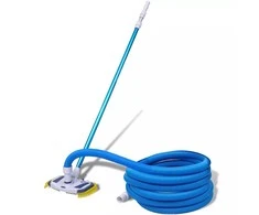 Vakuuminis Siurblys Baseino Valymui su Teleskopine Rankena ir Žarna