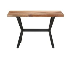 Valgomojo stalas, 120x60x75cm, mediena su medaus apdaila
