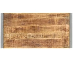 Valgomojo stalas, 120x60x75cm, neapdorota mango mediena