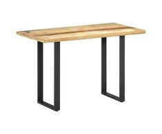 Valgomojo stalas, 120x60x76cm, perdirbtos medienos masyvas