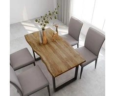Valgomojo stalas, 140x70x76cm, akacijos medienos masyvas