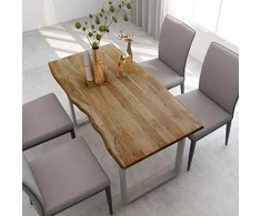 Valgomojo stalas, 140x70x76cm, akacijos medienos masyvas