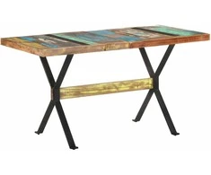 Valgomojo stalas, 140x70x76cm, perdirbtos medienos masyvas
