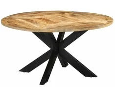 Valgomojo stalas, 150x76cm, neapdorotos mango medienos masyvas