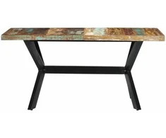 Valgomojo stalas, 160x80x75cm, perdirbtos medienos masyvas
