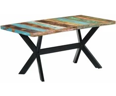 Valgomojo stalas, 160x80x75cm, perdirbtos medienos masyvas