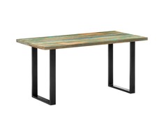 Valgomojo stalas, 160x80x75cm, perdirbtos medienos masyvas