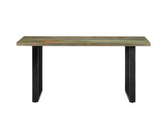 Valgomojo stalas, 160x80x75cm, perdirbtos medienos masyvas